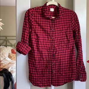 Jcrew checkered button down shirt